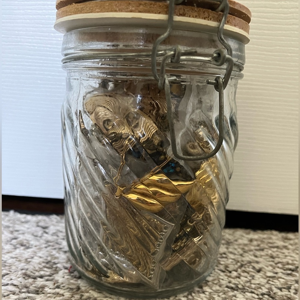 CURATED Mystery Jewelry Jar Gold Toned Wearable